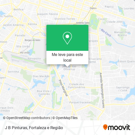 J B Pinturas mapa