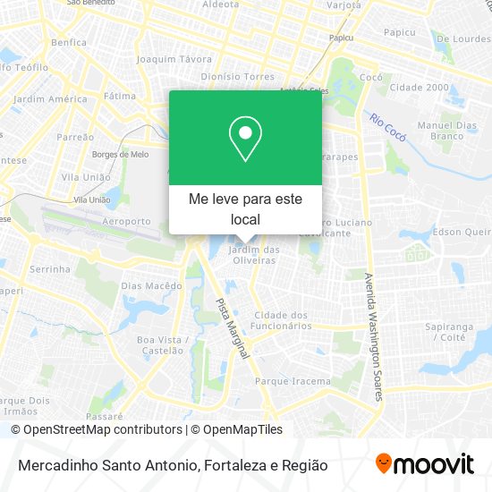 Mercadinho Santo Antonio mapa