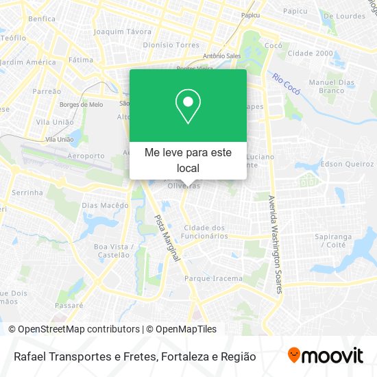 Rafael Transportes e Fretes mapa