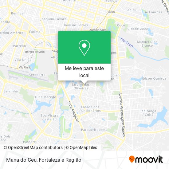 Mana do Ceu mapa