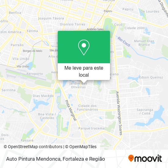 Auto Pintura Mendonca mapa