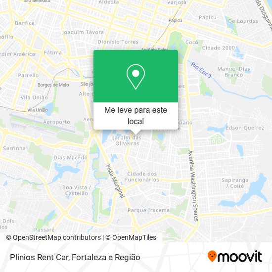 Plinios Rent Car mapa