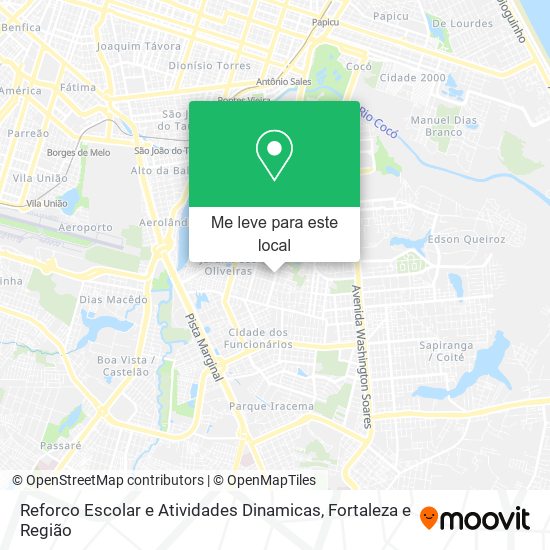 Reforco Escolar e Atividades Dinamicas mapa