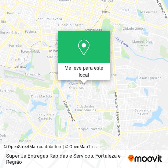 Super Ja Entregas Rapidas e Servicos mapa