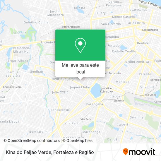 Kina do Feijao Verde mapa
