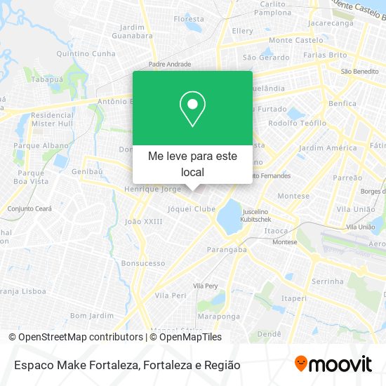 Espaco Make Fortaleza mapa