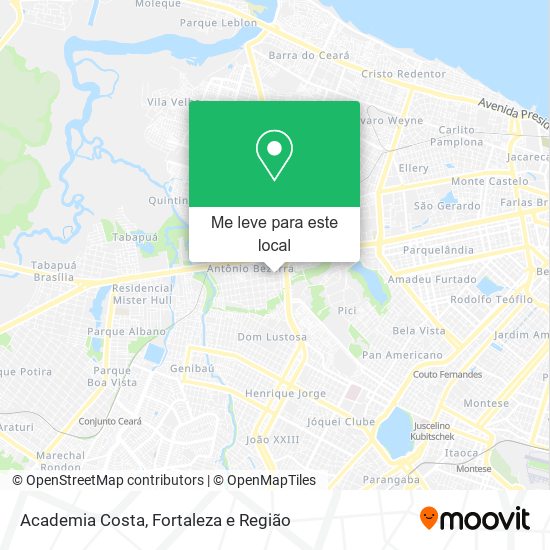 Academia Costa mapa
