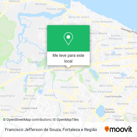 Francisco Jefferson de Souza mapa