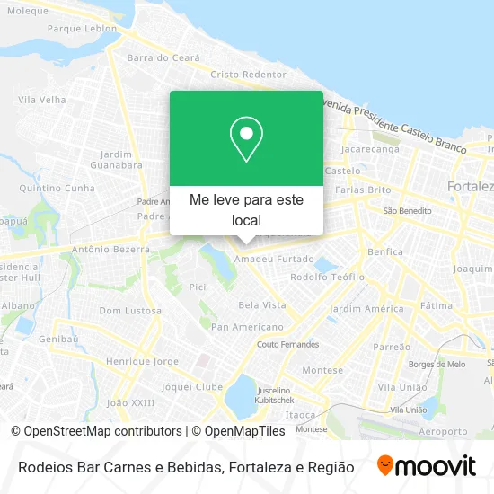 Rodeios Bar Carnes e Bebidas mapa