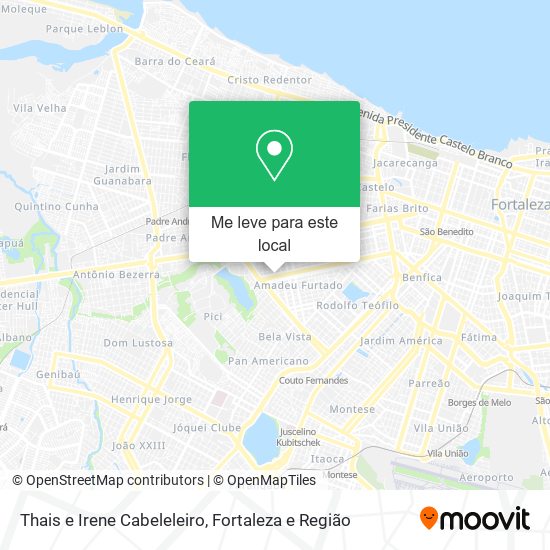 Thais e Irene Cabeleleiro mapa