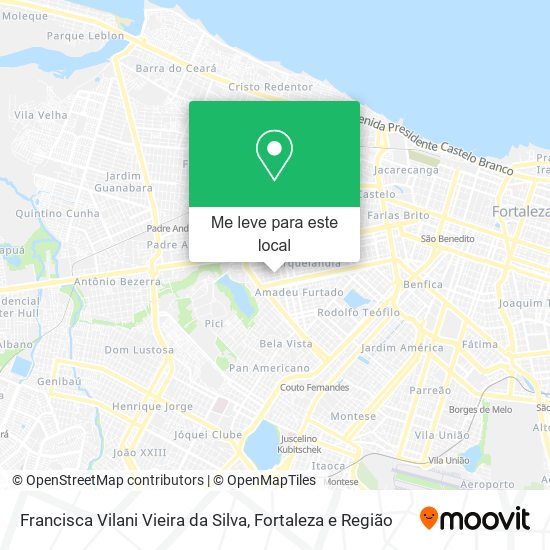 Francisca Vilani Vieira da Silva mapa