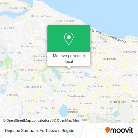 Dejeane Sampaio mapa