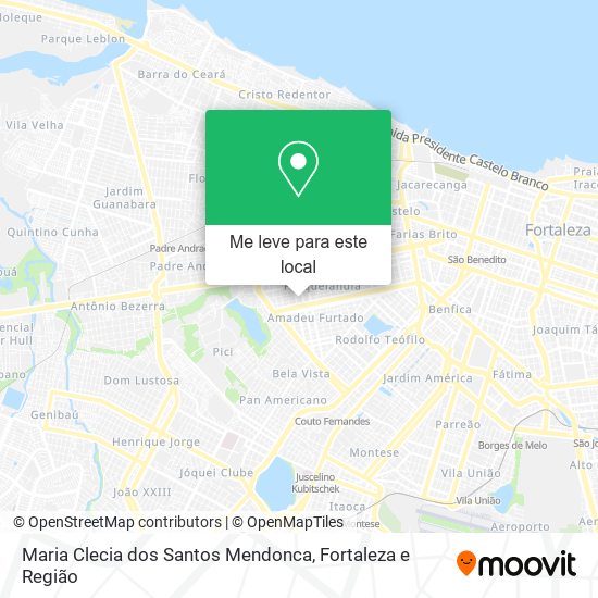 Maria Clecia dos Santos Mendonca mapa