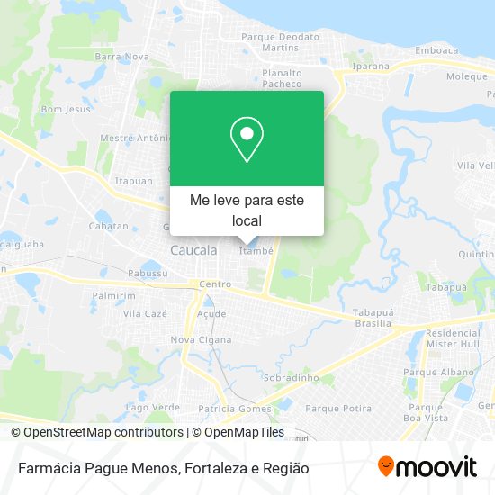 Farmácia Pague Menos mapa