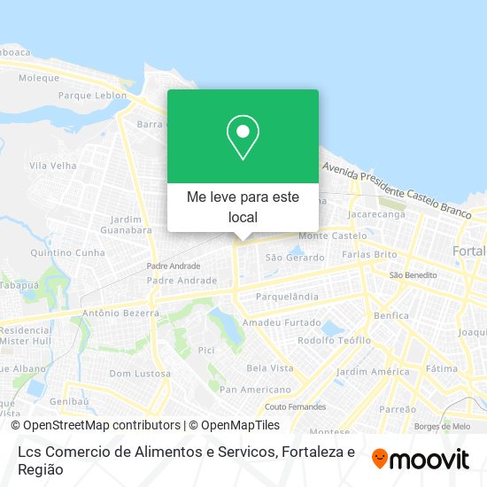 Lcs Comercio de Alimentos e Servicos mapa