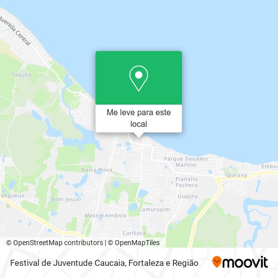 Festival de Juventude Caucaia mapa