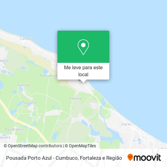Pousada Porto Azul - Cumbuco mapa