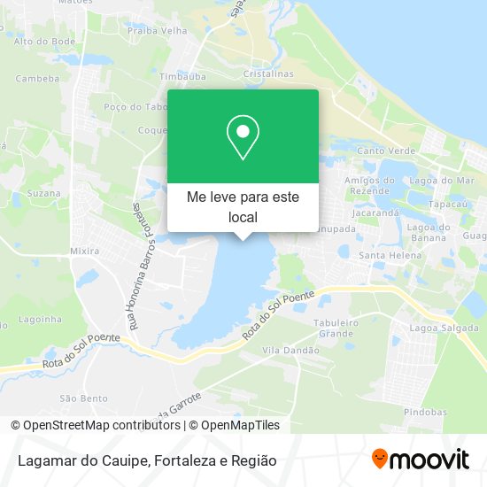 Lagamar do Cauipe mapa