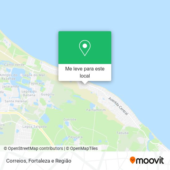 Correios mapa