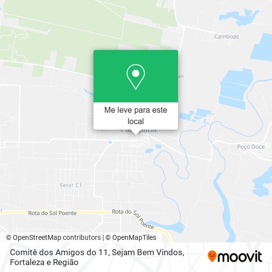 Comitê dos Amigos do 11, Sejam Bem Vindos mapa