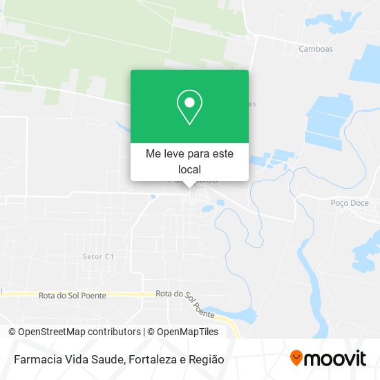 Farmacia Vida Saude mapa