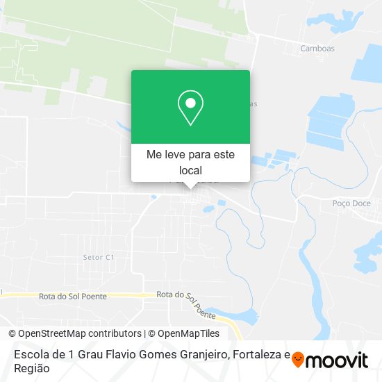 Escola de 1 Grau Flavio Gomes Granjeiro mapa