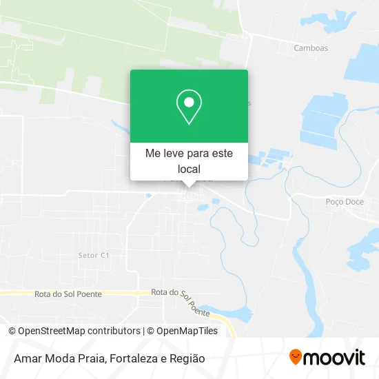 Amar Moda Praia mapa