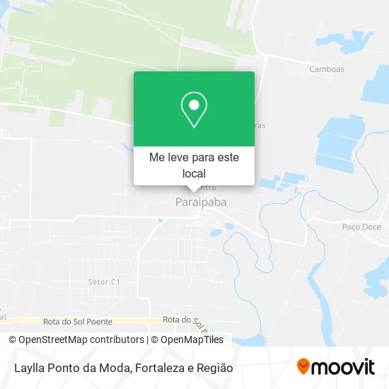 Laylla Ponto da Moda mapa