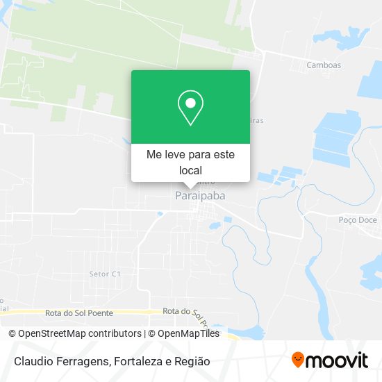 Claudio Ferragens mapa