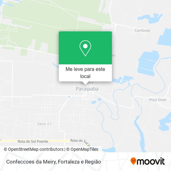 Confeccoes da Meiry mapa