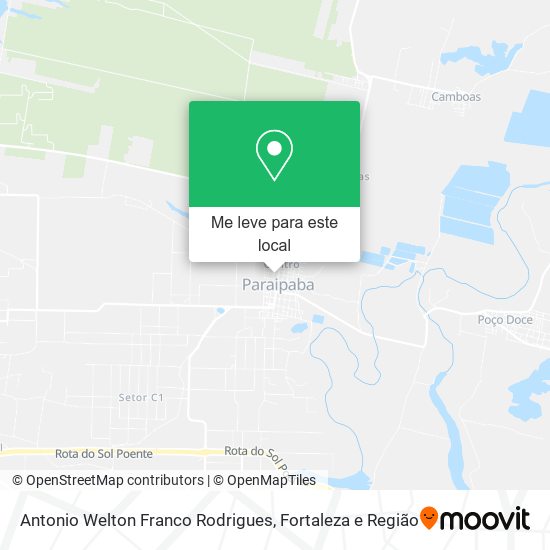 Antonio Welton Franco Rodrigues mapa