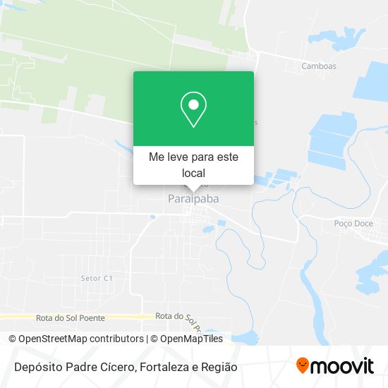 Depósito Padre Cícero mapa