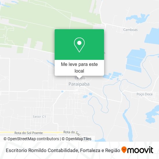 Escritorio Romildo Contabilidade mapa