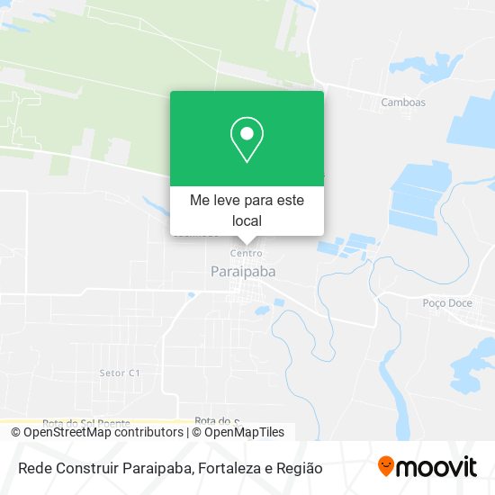 Rede Construir Paraipaba mapa