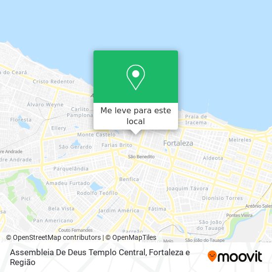 Assembleia De Deus Templo Central mapa