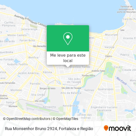 Rua Monsenhor Bruno 2924 mapa