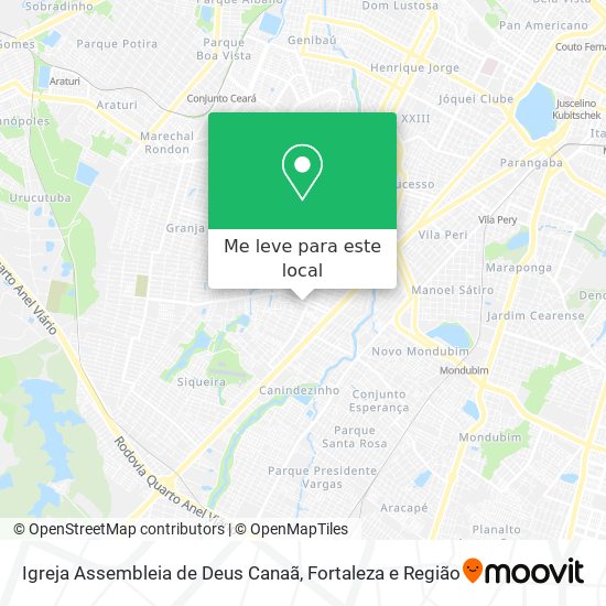 Igreja Assembleia de Deus Canaã mapa