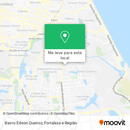 Bairro Edson Queiroz mapa