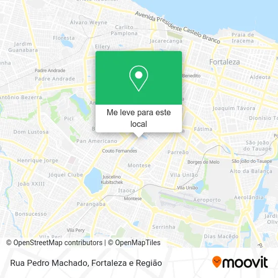 Rua Pedro Machado mapa