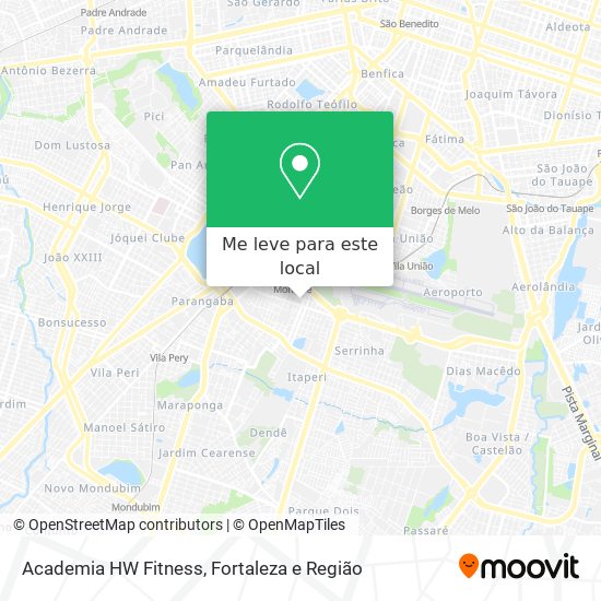 Academia HW Fitness mapa