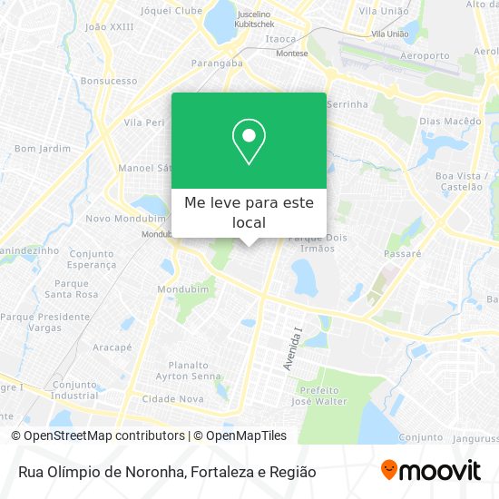 Rua Olímpio de Noronha mapa