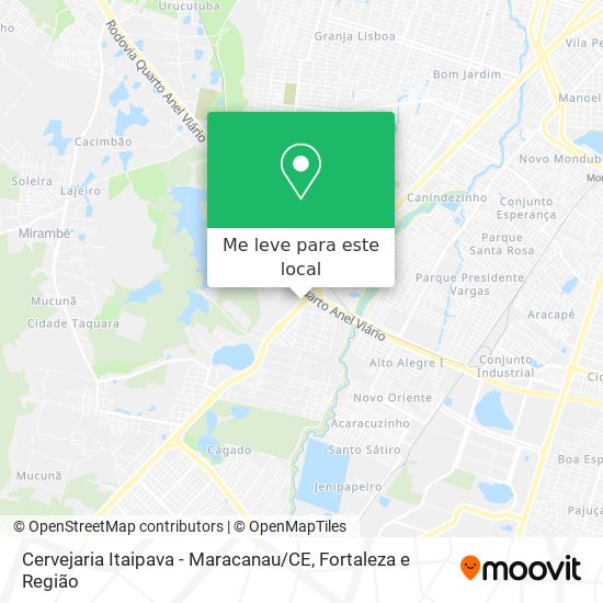 Cervejaria Itaipava - Maracanau / CE mapa
