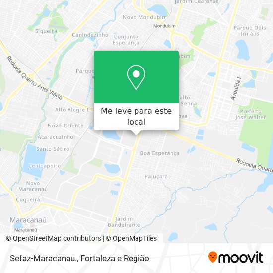 Sefaz-Maracanau. mapa