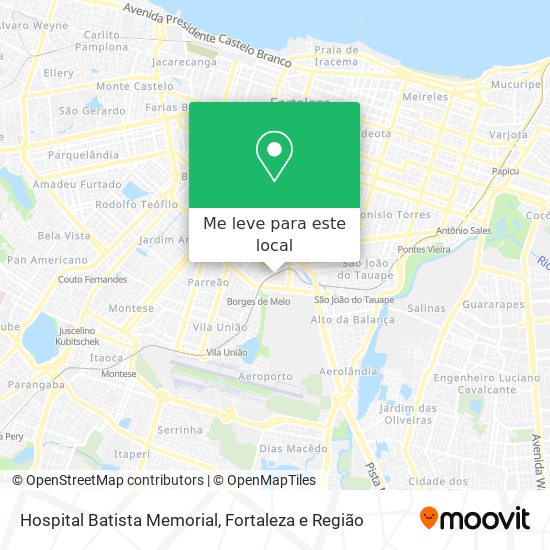 Hospital Batista Memorial mapa