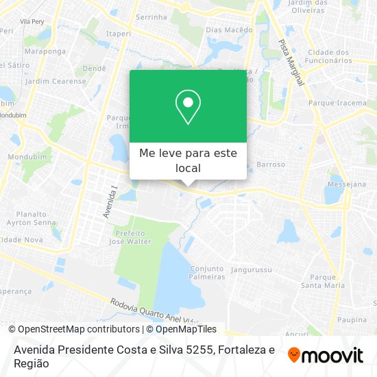 Avenida Presidente Costa e Silva 5255 mapa