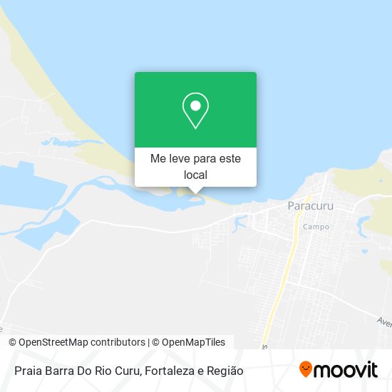 Praia Barra Do Rio Curu mapa