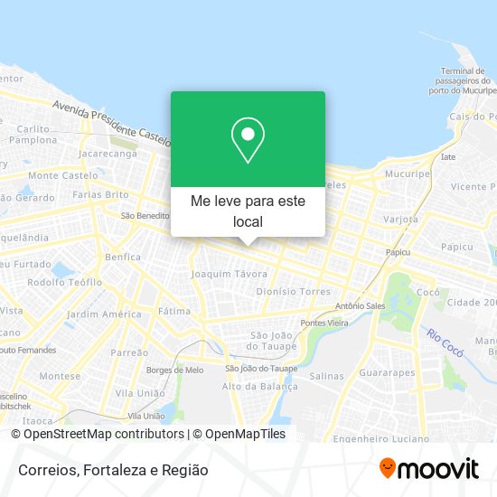 Correios mapa