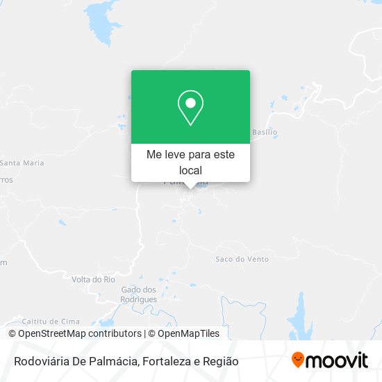 Rodoviária De Palmácia mapa