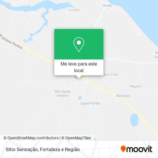 Sítio Sensação mapa