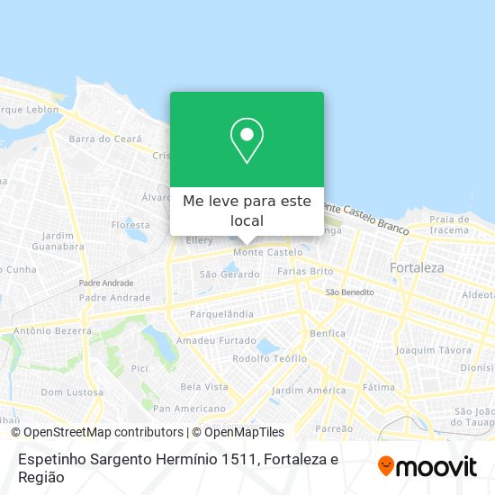 Espetinho Sargento Hermínio 1511 mapa